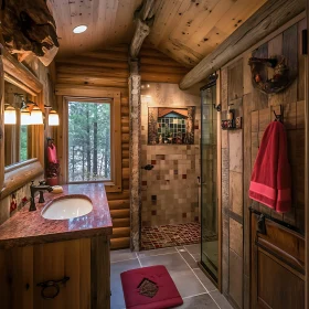 Woodland Retreat Bathroom Interior