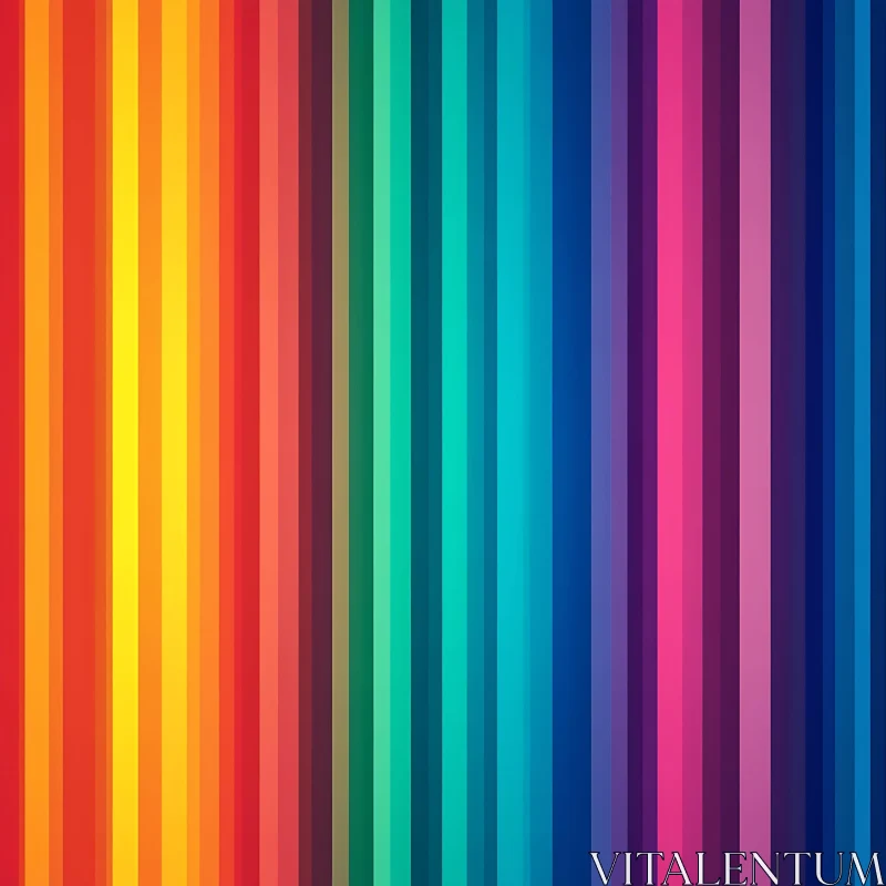 Rainbow Gradient Color Bars AI Image