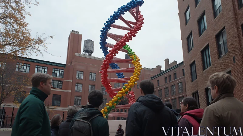 Public Balloon DNA Structure AI Image