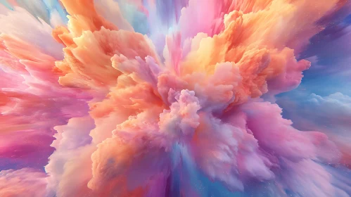 Ethereal Pastel Cloud Abstraction