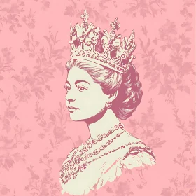 Royal Portrait in Pink Hues