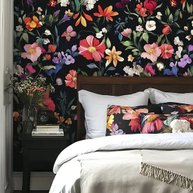 Elegant Floral Bedroom