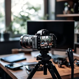 Indoor Workspace Shot Through Digital Camera