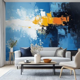 Modern Interior with Abstract Art