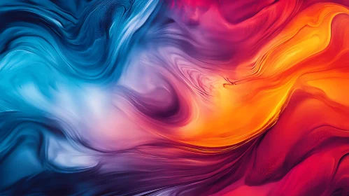 Gradient Color Blend Abstract Artwork