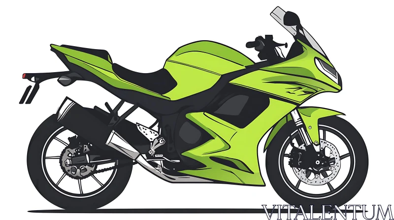 AI ART Lime Sportbike