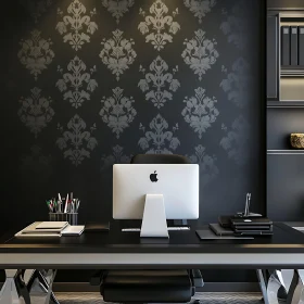 Elegant Office Interior with Desk Setup