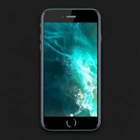 Mobile Phone with Abstract Water Screen