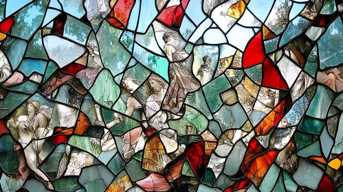 Fragmented Figures: A Stained Glass Art