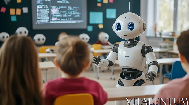 AI ART AI Teaching Robot in School