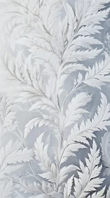 Serene Winter White: A Study in Frost and Feather Detailing