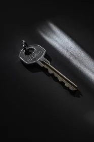 Simple Key with Dramatic Lighting and Shadows