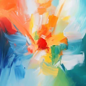 Vivid Color Abstract Painting