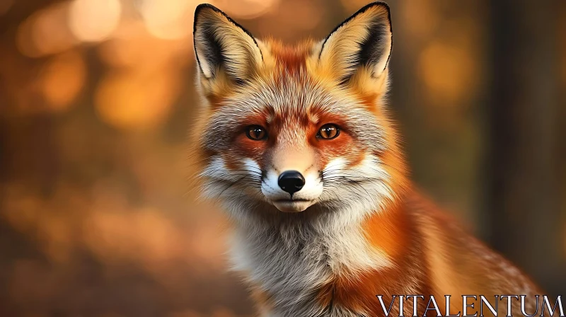 Red Fox Close-Up AI Image