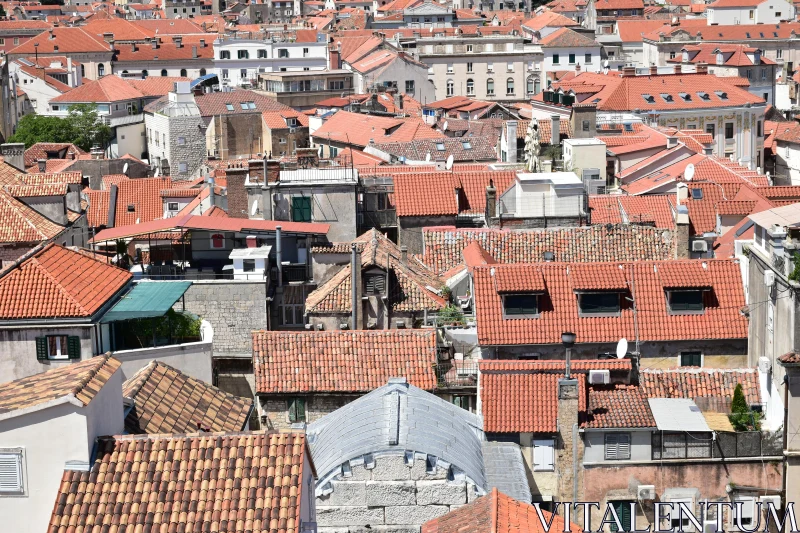 Charming Terracotta Roofs in Croatia Free Stock Photo