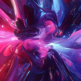 Fluid Colorful Abstract Painting