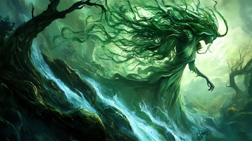 Green Spirit in Forest