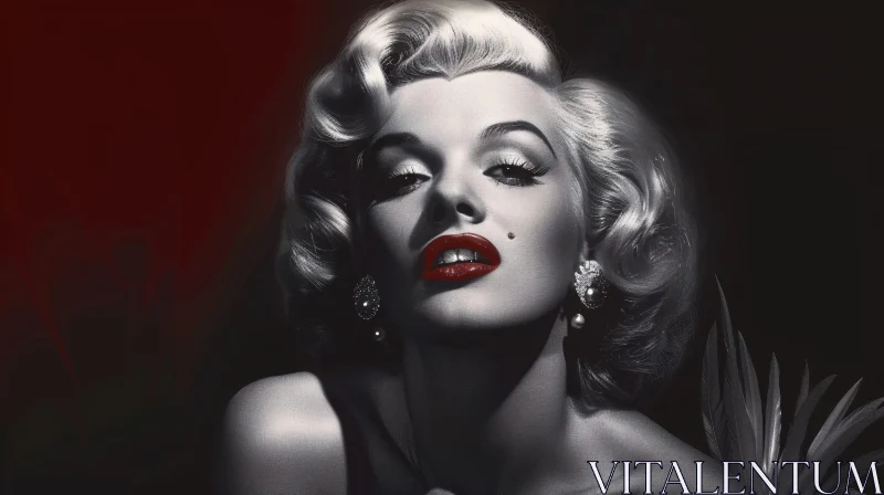 AI ART Timeless Glamour: Marilyn Monroe's Classic Portrait