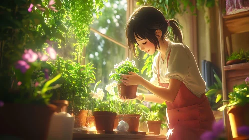 Indoor Gardening Anime Style