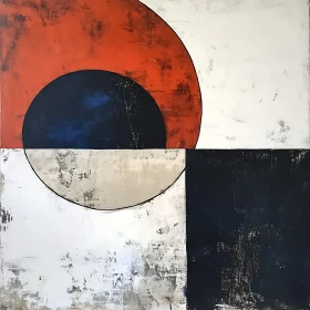 Modern Abstract Art with Geometric Forms