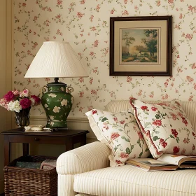 Cozy Room With Floral Design