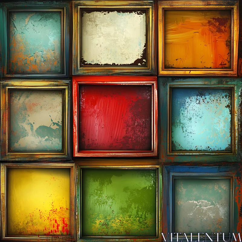 AI ART Textured Abstract Canvas Collection