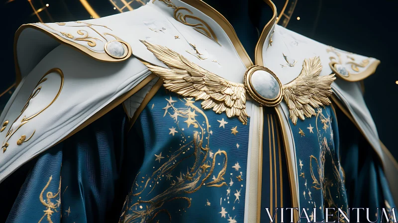 Regal Attire: Celestial-Inspired Fashion Design AI Image