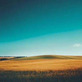 Serene Wheat Field Landscape