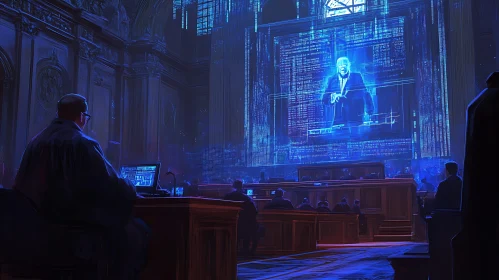 Digital Justice: Holographic Court Scenario