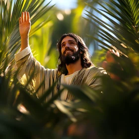 Man Blessing in Natural Light