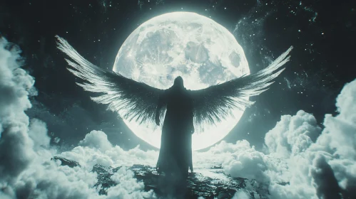 Celestial Guardian in the Night Sky