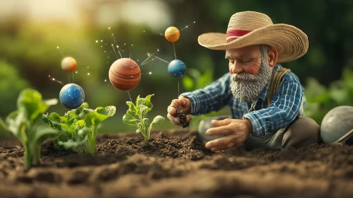 Planetary Gardening: A Farmer's Cosmic Harvest