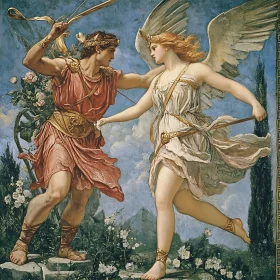 Mythological Encounter in Classical Art