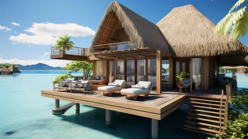 Serene Water Resort with Tropical Vibes | Detailed Rendering
