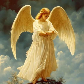 Golden Angel in the Sky