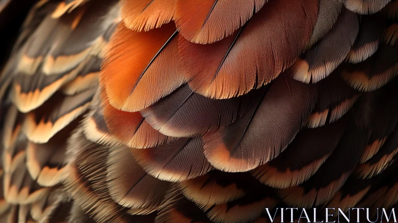 AI ART Detailed Close-Up of Bird Feathers