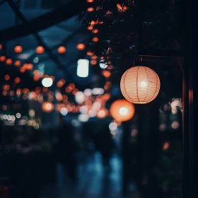 Soft Glow: Lanterns at Night