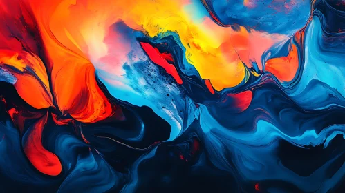 Colorful Fluid Abstraction