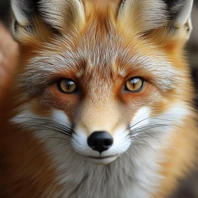 Fox Face Golden Fur