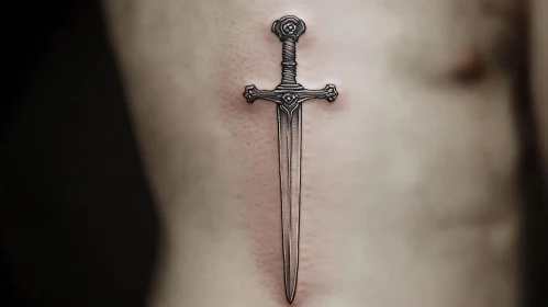 Realistic Blade Body Art