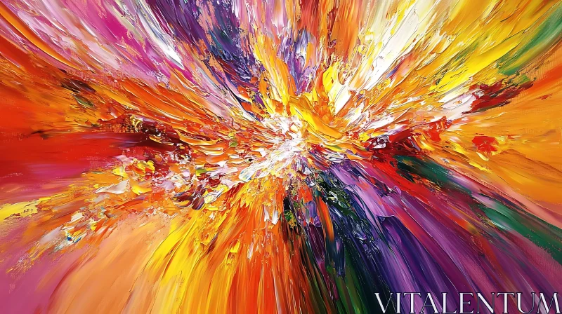 AI ART Colorful Swirling Abstract Art