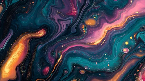 Fluid Abstract Swirl Art