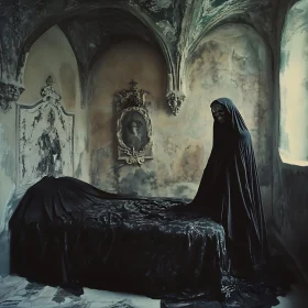 Grim Reaper in Gothic Setting