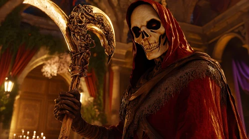 Death Figure in Red Cloak