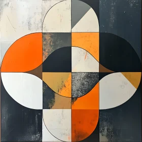 Modern Geometric Art Composition