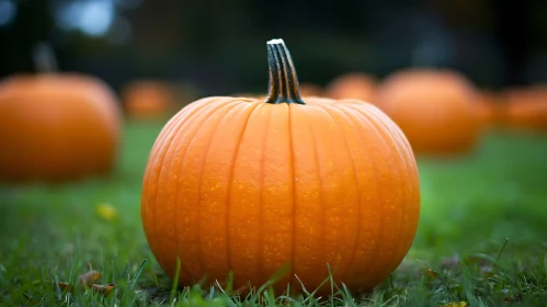 Pumpkins in the Field