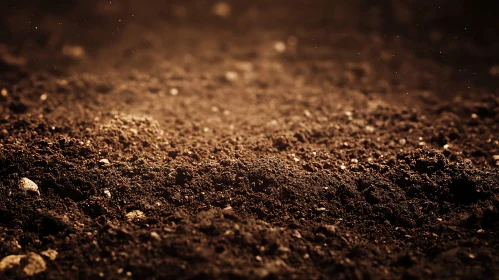 Rich Soil Texture: A Ground Level View