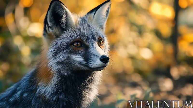 AI ART Fox in the Golden Hour