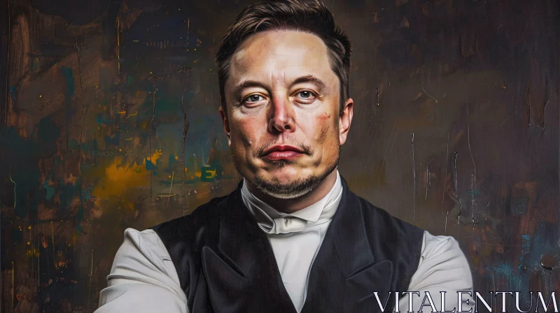 Elon Musk in Formal Outfit AI Image