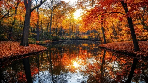 Tranquil Fall Foliage and Reflective Waters